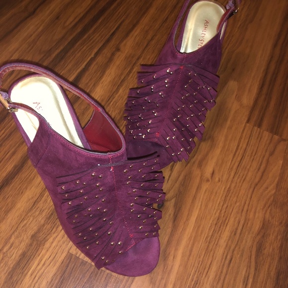 Studded Fringe High Heel - Picture 2 of 5